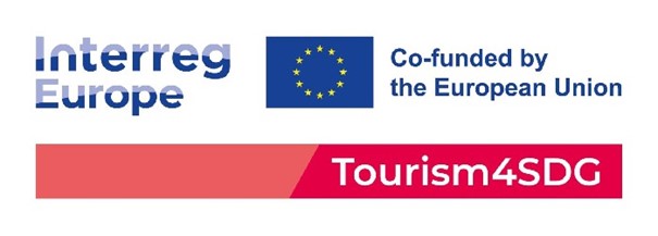 Logotyp projektu funduszyTourism4SDG europejskich UNIFHY