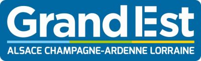 Napis obocojęzyczny: Grand ESt Alsace Champagne Ardenne Lorraine