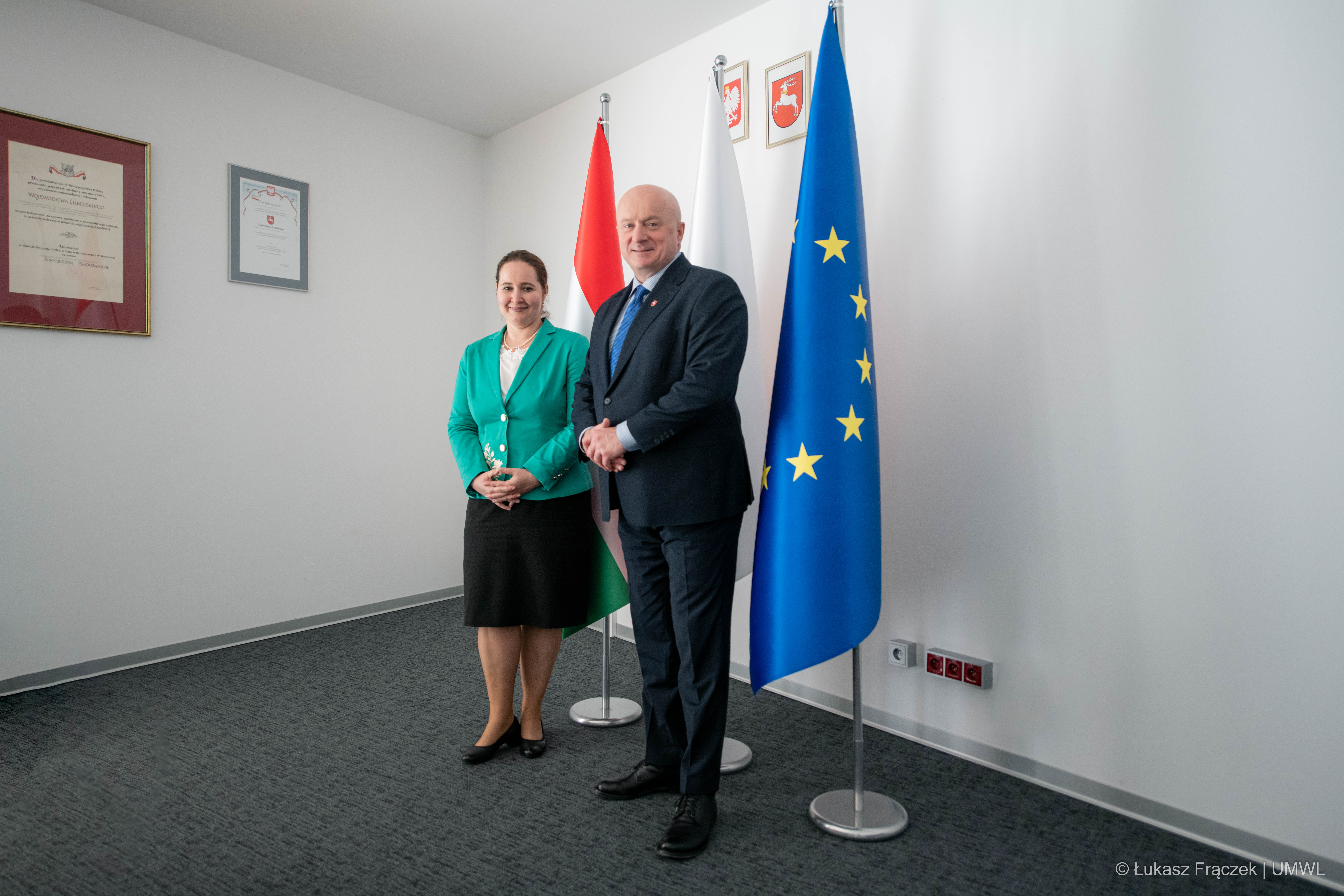 Spotkanie Marszałka Województwa Lubelskiego z Ambasador Węgier w Polsce