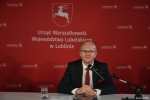 Konferencji przewodniczył członek Zarządu Województwa Lubelskiego Sebastian Trojak, inicjator kampanii "Lubelskie - wspólnie dla pszczół"